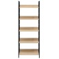 vidaXL Bücherregal 5 Regalböden Eiche 60x27,6x158,5 cm Holzwerkstoff vidaXL Bücherregal 5 Regalböden Eiche 60x27,6x158,5 cm Holzwerkstoff