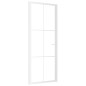 vidaXL Innentür 83x201,5 cm Weiß ESG-Glas und Aluminium vidaXL Innentür 83x201,5 cm Weiß ESG-Glas und Aluminium