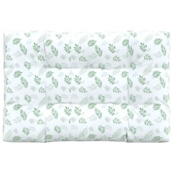 Palettenkissen Blattmuster 120x80x12 cm Stoff