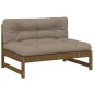 vidaXL Mittelsofa Honigbraun 120x80 cm Massivholz Kiefer vidaXL Mittelsofa Honigbraun 120x80 cm Massivholz Kiefer