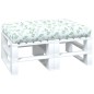 Palettenkissen Blattmuster 120x80x12 cm Stoff Palettenkissen Blattmuster 120x80x12 cm Stoff