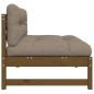 vidaXL Mittelsofa Honigbraun 120x80 cm Massivholz Kiefer vidaXL Mittelsofa Honigbraun 120x80 cm Massivholz Kiefer