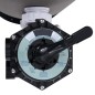 vidaXL Pool-Sandfilter mit seitlich montiertem 6-Wege-Ventil Grau vidaXL Pool-Sandfilter mit seitlich montiertem 6-Wege-Ventil Grau