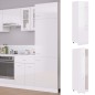 vidaXL Kühlumbauschrank Hochglanz-Weiß 60x57x207 cm Holzwerkstoff vidaXL Kühlumbauschrank Hochglanz-Weiß 60x57x207 cm Holzwerkstoff