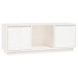 vidaXL TV-Schrank Weiß 110,5x35x44 cm Massivholz Kiefer vidaXL TV-Schrank Weiß 110,5x35x44 cm Massivholz Kiefer