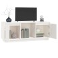 vidaXL TV-Schrank Weiß 110,5x35x44 cm Massivholz Kiefer vidaXL TV-Schrank Weiß 110,5x35x44 cm Massivholz Kiefer