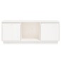 vidaXL TV-Schrank Weiß 110,5x35x44 cm Massivholz Kiefer vidaXL TV-Schrank Weiß 110,5x35x44 cm Massivholz Kiefer