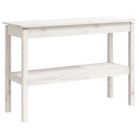 vidaXL Konsolentisch Weiß 110x40x75 cm Massivholz Kiefer