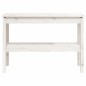 vidaXL Konsolentisch Weiß 110x40x75 cm Massivholz Kiefer vidaXL Konsolentisch Weiß 110x40x75 cm Massivholz Kiefer