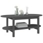 vidaXL Couchtisch Grau 110x55x45 cm Massivholz Kiefer vidaXL Couchtisch Grau 110x55x45 cm Massivholz Kiefer