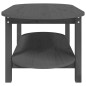 vidaXL Couchtisch Grau 110x55x45 cm Massivholz Kiefer vidaXL Couchtisch Grau 110x55x45 cm Massivholz Kiefer