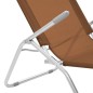 vidaXL Klappliegen 2 Stk. Textilene Taupe vidaXL Klappliegen 2 Stk. Textilene Taupe