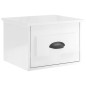 vidaXL Wand-Nachttisch Hochglanz-Weiß 41,5x36x28 cm vidaXL Wand-Nachttisch Hochglanz-Weiß 41,5x36x28 cm
