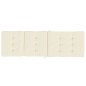 Liegestuhl-Auflagen 2 Stk. Creme Oxford-Gewebe Liegestuhl-Auflagen 2 Stk. Creme Oxford-Gewebe