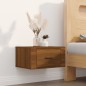 vidaXL Wand-Nachttische 2 Stk. Braun Eichen-Optik 50x36x25 cm vidaXL Wand-Nachttische 2 Stk. Braun Eichen-Optik 50x36x25 cm
