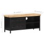 vidaXL TV-Schrank 90x30x41 cm Raues Mangoholz vidaXL TV-Schrank 90x30x41 cm Raues Mangoholz