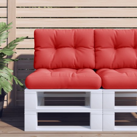 vidaXL Palettenkissen Rot 50x40x12 cm Stoff