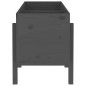 vidaXL Hochbeet Grau 121x50x57 cm Massivholz Kiefer vidaXL Hochbeet Grau 121x50x57 cm Massivholz Kiefer