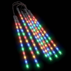 vidaXL LED Meteor-Lichter 8 Stk. 30 cm Mehrfarbig 192 LEDs