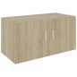 vidaXL Wandschrank Sonoma-Eiche 80x39x40 cm Holzwerkstoff vidaXL Wandschrank Sonoma-Eiche 80x39x40 cm Holzwerkstoff