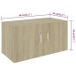 vidaXL Wandschrank Sonoma-Eiche 80x39x40 cm Holzwerkstoff vidaXL Wandschrank Sonoma-Eiche 80x39x40 cm Holzwerkstoff