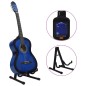 vidaXL 12-tlg. Klassikgitarren-Set für Anfänger Blau 4/4 39" vidaXL 12-tlg. Klassikgitarren-Set für Anfänger Blau 4/4 39"
