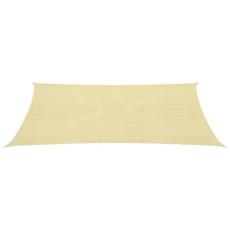 vidaXL Sonnensegel HDPE Quadratisch 2 x 2 m Beige