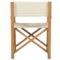 vidaXL Regiestühle 2 Stk. Klappbar Creme Massivholz Teak vidaXL Regiestühle 2 Stk. Klappbar Creme Massivholz Teak