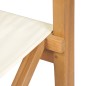 vidaXL Regiestühle 2 Stk. Klappbar Creme Massivholz Teak vidaXL Regiestühle 2 Stk. Klappbar Creme Massivholz Teak