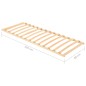 vidaXL Lattenrost mit 13 Latten 80x200 cm vidaXL Lattenrost mit 13 Latten 80x200 cm