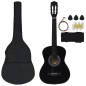 vidaXL 8-tlg. Klassikgitarren-Set für Anfänger Schwarz 3/4 36" vidaXL 8-tlg. Klassikgitarren-Set für Anfänger Schwarz 3/4 36"