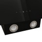 vidaXL Dunstabzugshaube 90 cm Stahl und Hartglas Schwarz vidaXL Dunstabzugshaube 90 cm Stahl und Hartglas Schwarz