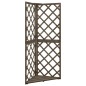 vidaXL Eckspalier Grau 50x50x145 cm Massivholz Tanne vidaXL Eckspalier Grau 50x50x145 cm Massivholz Tanne