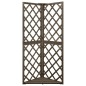 vidaXL Eckspalier Grau 50x50x145 cm Massivholz Tanne vidaXL Eckspalier Grau 50x50x145 cm Massivholz Tanne