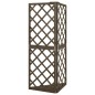 vidaXL Eckspalier Grau 50x50x145 cm Massivholz Tanne vidaXL Eckspalier Grau 50x50x145 cm Massivholz Tanne
