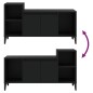 vidaXL TV-Schrank Schwarz 100x35x55 cm Holzwerkstoff vidaXL TV-Schrank Schwarz 100x35x55 cm Holzwerkstoff