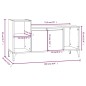 vidaXL TV-Schrank Schwarz 100x35x55 cm Holzwerkstoff vidaXL TV-Schrank Schwarz 100x35x55 cm Holzwerkstoff