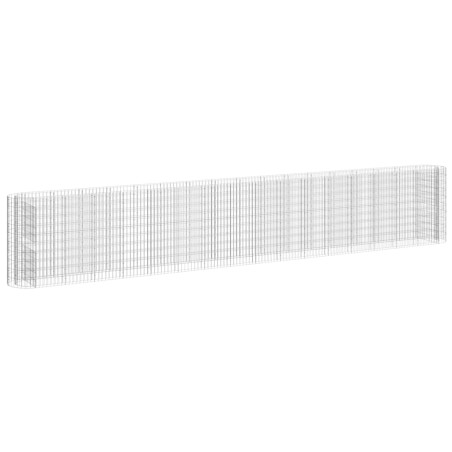 vidaXL Gabionen-Hochbeet Verzinktes Eisen 610x50x100 cm