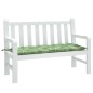 Gartenbank-Auflage Blattmuster 120x50x7 cm Stoff Gartenbank-Auflage Blattmuster 120x50x7 cm Stoff