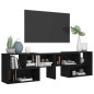 vidaXL TV-Schrank Schwarz 149x30x52 cm Holzwerkstoff vidaXL TV-Schrank Schwarz 149x30x52 cm Holzwerkstoff