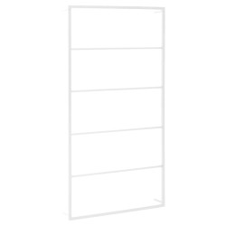 vidaXL Handtuchständer Weiß 60x10x116 cm Stahl