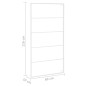 vidaXL Handtuchständer Weiß 60x10x116 cm Stahl vidaXL Handtuchständer Weiß 60x10x116 cm Stahl