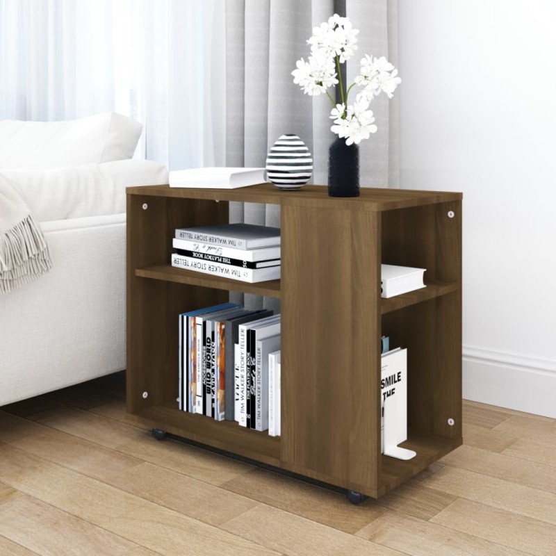 vidaXL Beistelltisch Braun Eiche 70x35x55 cm Holzwerkstoff vidaXL Beistelltisch Braun Eiche 70x35x55 cm Holzwerkstoff