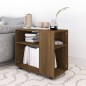 vidaXL Beistelltisch Braun Eiche 70x35x55 cm Holzwerkstoff vidaXL Beistelltisch Braun Eiche 70x35x55 cm Holzwerkstoff