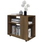 vidaXL Beistelltisch Braun Eiche 70x35x55 cm Holzwerkstoff vidaXL Beistelltisch Braun Eiche 70x35x55 cm Holzwerkstoff