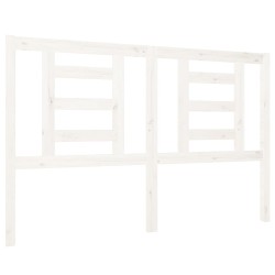 vidaXL Kopfteil Weiß 126x4x100 cm Massivholz Kiefer