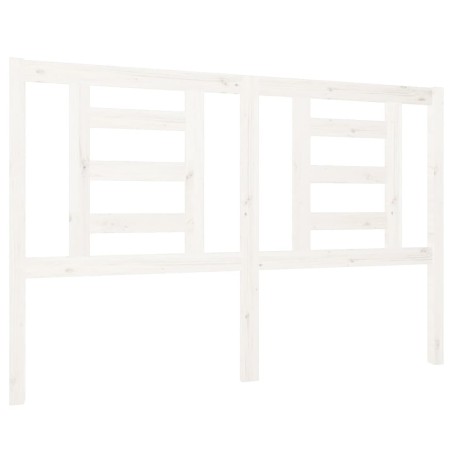 vidaXL Kopfteil Weiß 126x4x100 cm Massivholz Kiefer