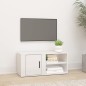 vidaXL TV-Schrank Hochglanz-Weiß 80x31,5x36 cm Holzwerkstoff vidaXL TV-Schrank Hochglanz-Weiß 80x31,5x36 cm Holzwerkstoff