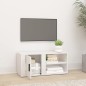 vidaXL TV-Schrank Hochglanz-Weiß 80x31,5x36 cm Holzwerkstoff vidaXL TV-Schrank Hochglanz-Weiß 80x31,5x36 cm Holzwerkstoff