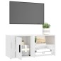 vidaXL TV-Schrank Hochglanz-Weiß 80x31,5x36 cm Holzwerkstoff vidaXL TV-Schrank Hochglanz-Weiß 80x31,5x36 cm Holzwerkstoff